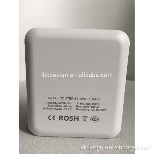 4G FDD TDD Modem Wifi Router Antenna Wifi Wireless Hotspot 5200mAh Power Bank